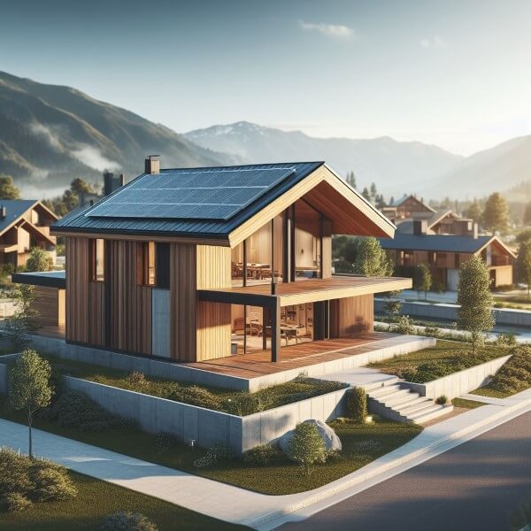 Energiesparendes Bauen im modernen Holzhausbau