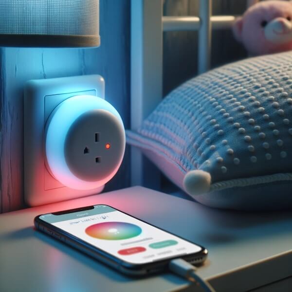 Smart Home LED Licht mit Schalter und Steckdose