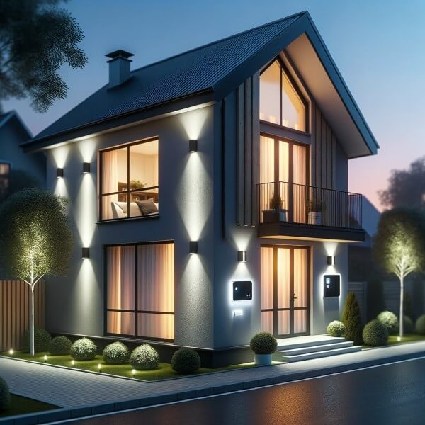 Smart Home mit LED Beleuchtung und nachhaltiger Haustechnik